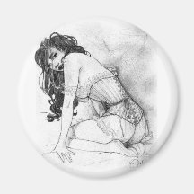 Sultry Corset Refrigerator Magnet
