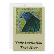 Sumatra Rooster Framed Announcement