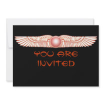 Sumerian Anunnaki Winged Sun Disc  Invitations
