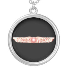 Sumerian Anunnaki Winged Sun Disc Necklace