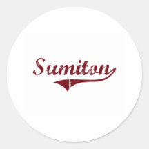 Sumiton Alabama Classic Design Round Sticker