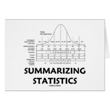 Summarising Statistics Greeting Cards