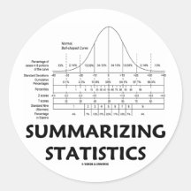 Summarising Statistics Round Stickers