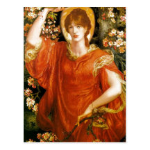 Summary Dante Gabriel Rossetti A Vision of Fiammet Post Cards