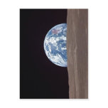 Summary Description Earth rising behind the moon M postcards