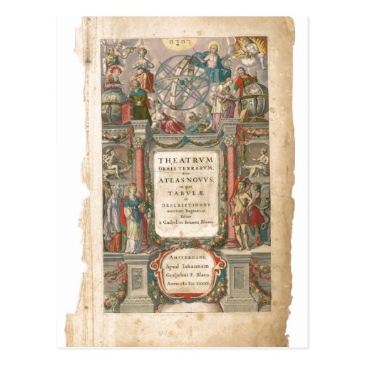 Summary Title page from Theatrum Orbis Terrarum, s Post Cards