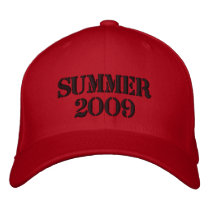 SUMMER 2009 EMBROIDERED BASEBALL CAPS