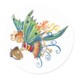 Summer Acorn Fairy stickers