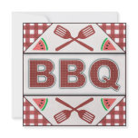Summer Annual BBQ Barbecue Party Cookout Invite invitations
