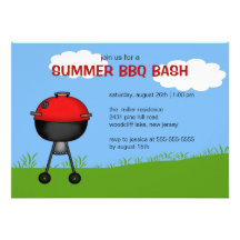 Summer BBQ Bash Invitation