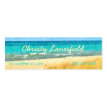 Summer Beach Scene Business Card