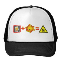Summer beer mesh hats