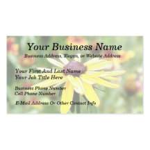 Summer Black Eyed Susan Business Cards