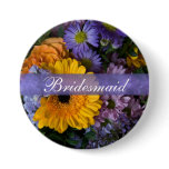Summer Bouquet • Wedding Button