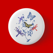 Summer Butterflies buttons