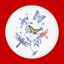 Summer Butterflies magnets