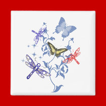 Summer Butterflies magnets