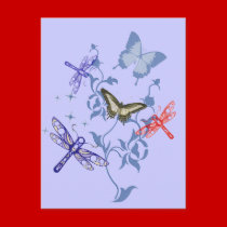 Summer Butterflies postcards