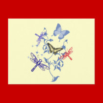 Summer Butterflies postcards