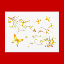 Summer Butterflies postcards
