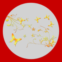 Summer Butterflies stickers