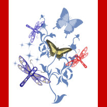 Summer Butterflies t-shirts
