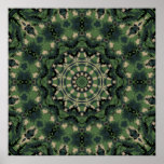 Summer Camouflage Kaleidoscope posters