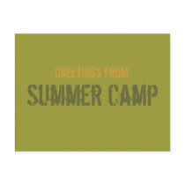 Summer Camp Postcard