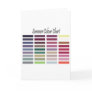 Summer Colour Chart Card