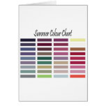 Summer Colour Chart Card