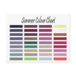 Summer Colour Chart