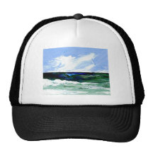 Summer Fantasy Ocean Art Seascape Sky Mesh Hat