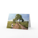 Summer Farm Dog Blank Greeting Card