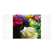 Summer Flower Burst Personalized Photo Card