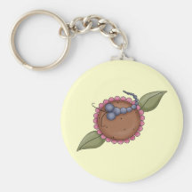 Summer Flower Dragonfly Keychain