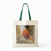 Summer Flowers by John William Godward Canvas Bag