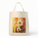 summer flowers shopping bag