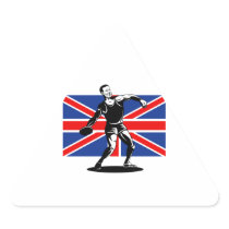 Summer Games 2012 Discus Throw Triangle Sticker