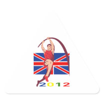 Summer Games 2012 Pole Vault Track and Field Stickers