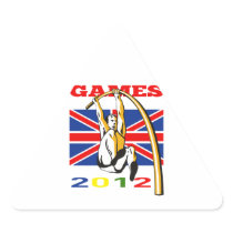 Summer Games 2012 Pole Vault Track and Field Sticker