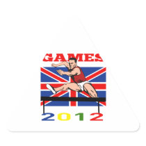 Summer Games 2012 Track and Field Hurdles Sticker