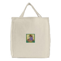 Summer Gardening Embroidered Bag