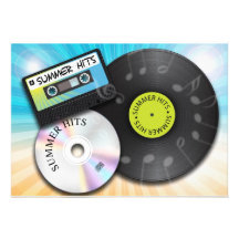 Summer Hits Custom Invitations