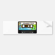 Summer Hits Tape Bumper Sticker