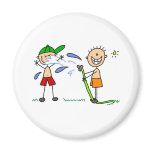 Summer Hose Fight Magnet