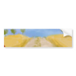 summer in the valley digital art scene bumper sticker