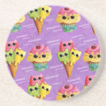 Summer Kawaii Cat Madness coasters
