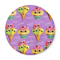 Summer Kawaii Cat Madness magnets