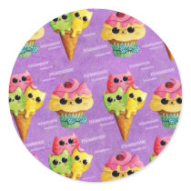 Summer Kawaii Cat Madness stickers
