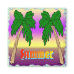 Summer Palm Trees Magnet